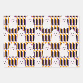 Halloween Ghost Lila Orange Ghoul Geschenkpapier Set (Vorderseite 2)