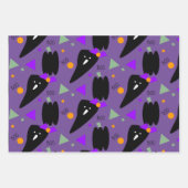 Halloween Ghost Lila Orange Pumpkin Geschenkpapier Set (Vorderseite 3)