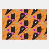 Halloween Ghost Lila Orange Pumpkin Geschenkpapier Set (Vorderseite 2)