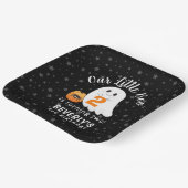 Halloween Ghost Little Boo 2. Geburtstag Pappteller (Gewinkelt)