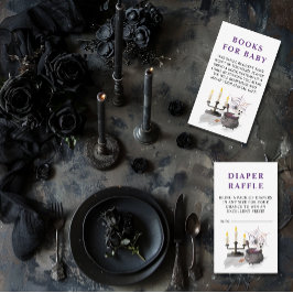 Halloween Ghost Little Boo Baby Diaper Raffle Begleitkarte