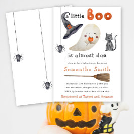 Halloween Ghost Little Boo Baby Shower Einladung