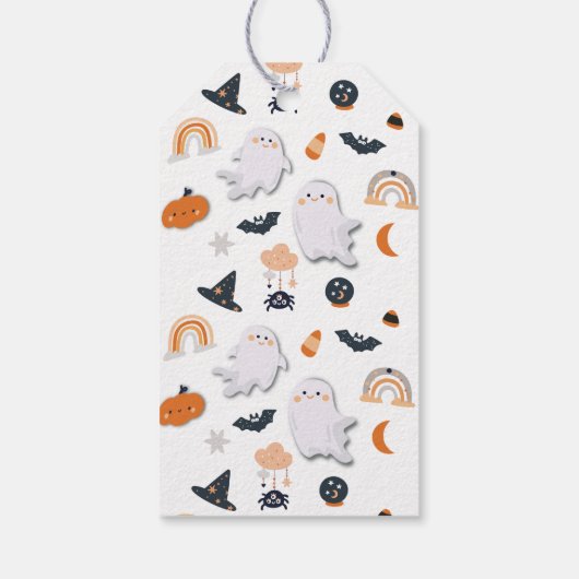 Halloween Ghost Little Boo Geschenkanhänger (Rückseite)