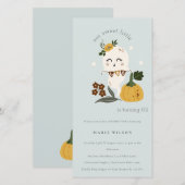 Halloween Ghost Little Boo jedes Alter Geburtstag  Dankeskarte (Vorne/Hinten)