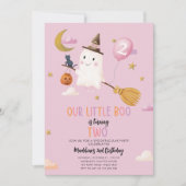 Halloween Ghost Little Boo Spooktacular Geburtstag Einladung (Vorderseite)
