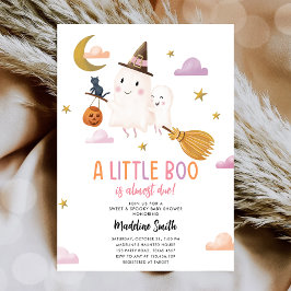 Halloween Ghost Little Boo Spooky Girl Babydusche Einladung