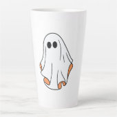 Halloween Ghost, lustiges Halloween, Halloween-Par Milchtasse (Vorderseite)