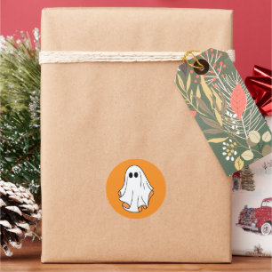 Halloween Ghost, lustiges Halloween, Halloween-Par Runder Aufkleber