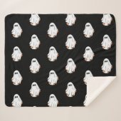 Halloween Ghost, lustiges Halloween, Halloween-Par Sherpadecke (Vorderseite (Horizontal))