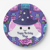 Halloween Ghost Magie Tränke niedliche Geburtstag Pappteller (Vorderseite)