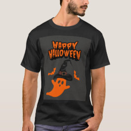 Halloween Ghost mit Hexenhutenmagie T-Shirt