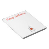 Halloween Ghost mit Jack-o-Lantern Notizblock (angewinkelt)