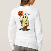 Halloween Ghost mit Pumpkin-Ballon T-Shirt (Rückseite)