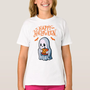 Halloween Ghost mit Pumpkin-T - Shirt