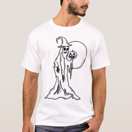 Halloween Ghost mit Pumpkin T-Shirt