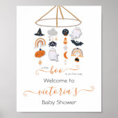 Halloween Ghost Mobile Baby Dusche Poster (Vorne)