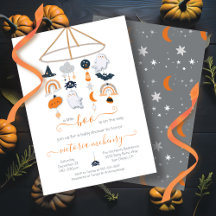 Halloween Ghost Mobile Baby Shower Einladung