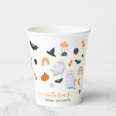 Halloween Ghost Mobile Dusche Little Boo Pappbecher (Rückseite)