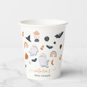 Halloween Ghost Mobile Dusche Little Boo Pappbecher (Vorderseite)