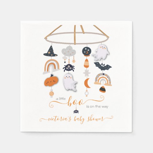 Halloween Ghost Mobile Girl Dusche Napkins Serviette (Vorderseite)