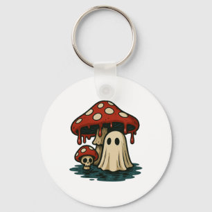 Halloween Ghost Mushroom Spooky Head Skelett Männe Schlüsselanhänger