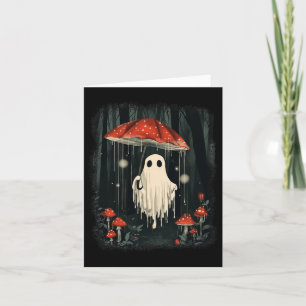 Halloween Ghost Mushroom Spooky Season-Kernstück Karte