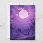 Halloween Ghost Neon Geburtstagsparty Einladung (Rückseite)