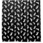 Halloween Ghost Niedlich Boo Pattern Duschvorhang (Vorderseite)
