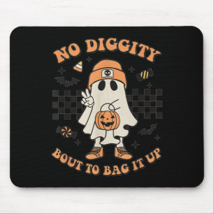 Halloween Ghost No Diggity Bout zum Bag it Up Todd Mousepad
