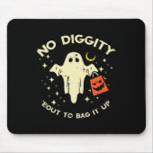 Halloween Ghost No Diggity Costume Jungs Mädchen K Mousepad (Vorne)