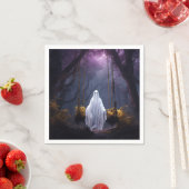 Halloween Ghost on Swing Serviette (Beispiel)