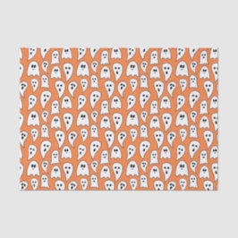 Halloween Ghost Orange Seidenpapier