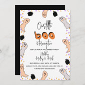 Halloween Ghost Our Little Boo Confetti Einladung (Vorne/Hinten)