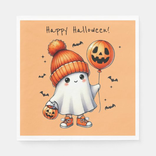 Halloween Ghost Paper Napkin Serviette (Vorderseite)