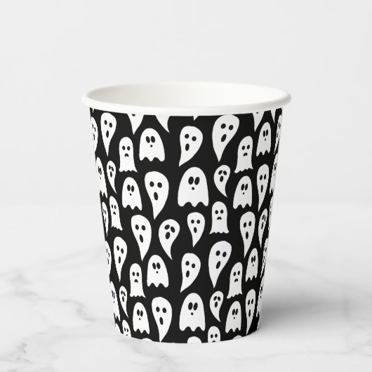 Halloween Ghost Pappbecher (Rückseite)