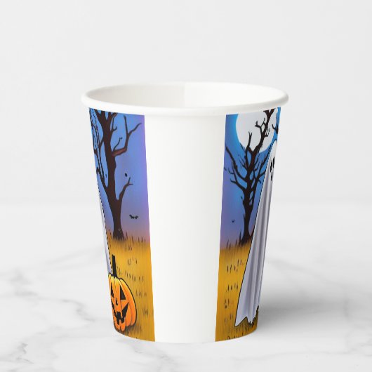 Halloween Ghost Pappbecher (Links)