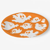 Halloween Ghost Pappteller (Schrägansicht)