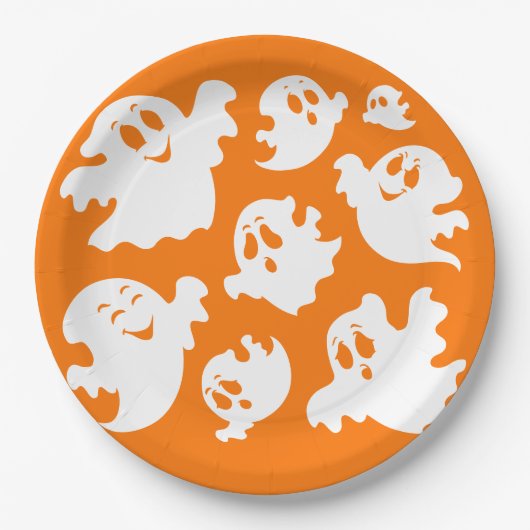 Halloween Ghost Pappteller (Vorderseite)