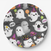 Halloween Ghost Pappteller (Vorderseite)