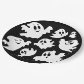 Halloween Ghost Pappteller (Schrägansicht)