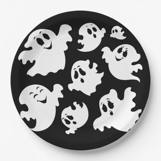 Halloween Ghost Pappteller (Vorderseite)