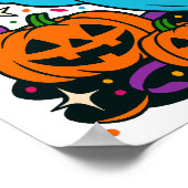 Halloween Ghost Party Clipart PNG, niedlich Spooki Poster (Ecke)