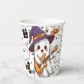 Halloween Ghost Party Fun Spooky Pappbecher (Rückseite)