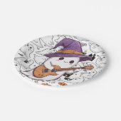 Halloween Ghost Party Fun Spooky Pappteller (Schrägansicht)