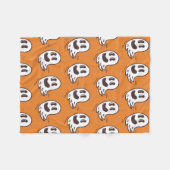 Halloween Ghost Pattern Blanket Fleecedecke (Vorderseite (Horizontal))