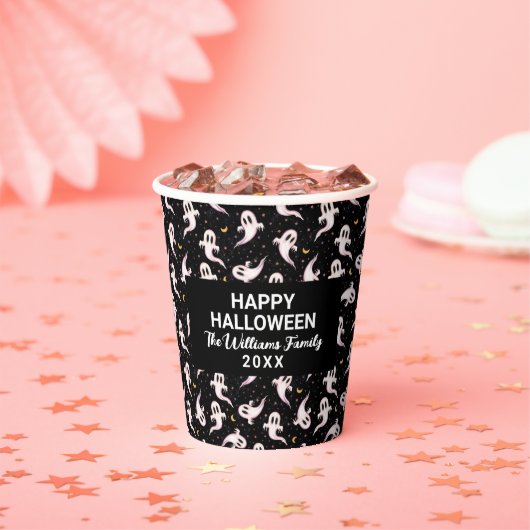 Halloween Ghost Personalisiert Pappbecher (Insitu)