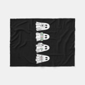 Halloween Ghost Playing Mahjong Soky Season Game D Fleecedecke (Vorderseite (Horizontal))