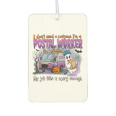 Halloween Ghost,Postal Worker Autolufterfrischer (Vorderseite)
