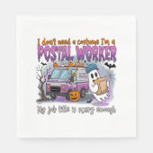 Halloween Ghost, Postarbeiter Serviette (Vorderseite)
