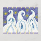 Halloween Ghost Postcard Postkarte (Vorderseite)